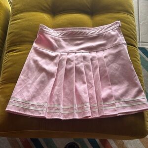 Urban outfitters pink pleated skirt